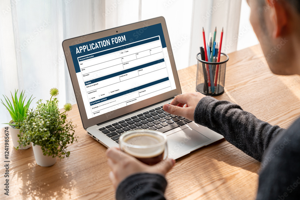 Poster online application form for modish registration on the internet website