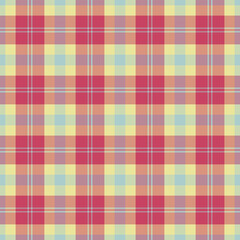 Site pattern vector tartan, sexy fabric background check. Geometry texture plaid seamless textile in red and light colors.