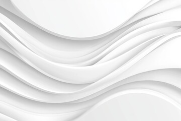 Smooth white waves are creating a dynamic and elegant pattern, providing a sense of fluidity and motion, suitable for various design purposes