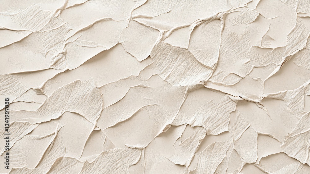Poster light beige textured background creates a dynamic surface with highlights and shadows, forming an ab