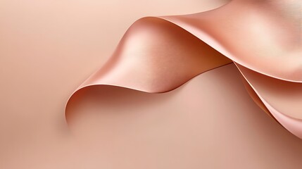 Rose gold fabric wave, abstract background
