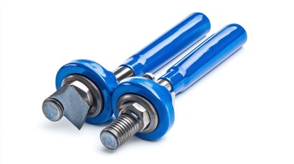 Blue Hand Tools with Metal Components for Manual Work and Projects