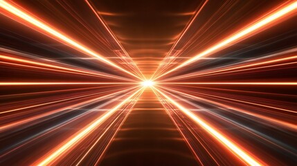 Obraz premium Speed, light, tunnel, abstract, background, design