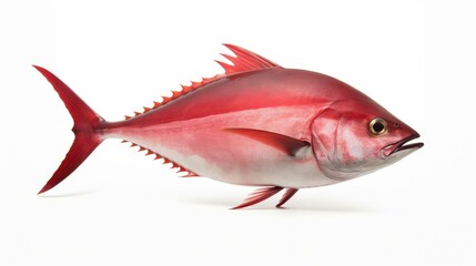 Obraz premium Fresh tuna fish, glistening and firm, perfect for sushi or grilling, brings flavor to any dish you prepare.