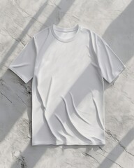 Modern White T-Shirt Mockup for Men Minimalist Design Display