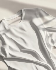 Modern White T-Shirt Mockup for Men Minimalist Design Display
