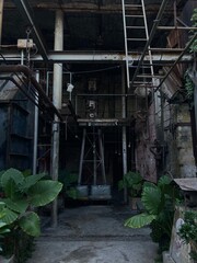 abandoned factory building