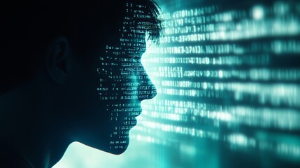 A fascinating image of AI's depiction encapsulated within a human head, denoting the intertwined nature of technology and humanity.