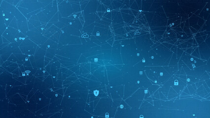 Cyber Security Data Protection Business Privacy concept background