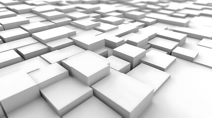 Fototapeta premium White cube abstract background texture