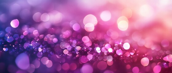 Abstract Pink Purple Bokeh Lights Background Image
