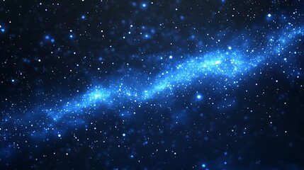 Fototapeta premium A stunning cosmic scene featuring a starry sky with a bright, swirling galaxy.