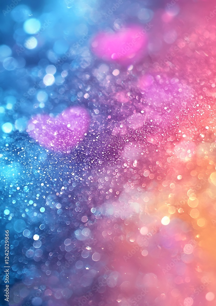 Poster a 4k beautiful color gradient background with a soft noise effect, featuring an abstract pastel holo