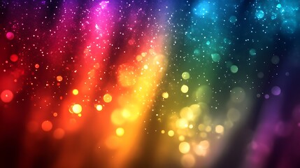 Obraz premium A vibrant, colorful abstract background with sparkling lights and gradients.