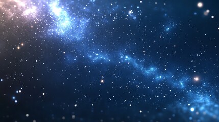 Obraz premium A vibrant cosmic scene filled with stars and galaxies, illustrating the beauty of the universe.