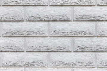 Texture of white brick wall as background, closeup