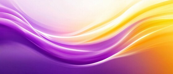 Obraz premium Abstract Purple and Yellow Wave Design