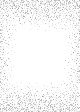 Silver confetti frame overlay, rhinestone diamond glitter confetti transparent background png