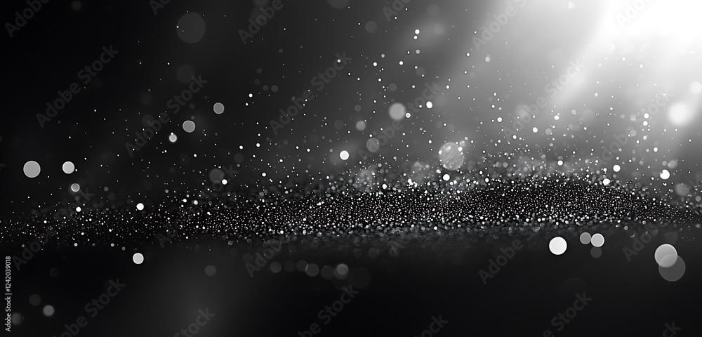 Poster a black grainy gradient background with a noise texture and a blurred dark header, ideal for dramati