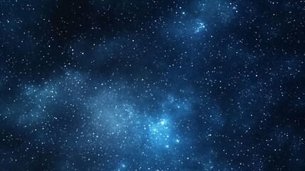 A starry night sky filled with twinkling stars and cosmic clouds.