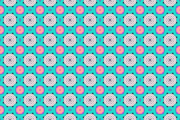 Seamless Fashion Digital Interior Graphic Luxury Symmetric Fabric Endless Wallpaper Texture Cloth Textile Geometric Art Tile Decoration Shape Template Visual Design Background Perspective Pattern.