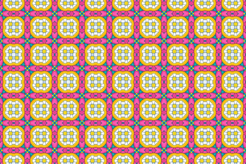 Seamless Fashion Digital Interior Graphic Luxury Symmetric Fabric Endless Wallpaper Texture Cloth Textile Geometric Art Tile Decoration Shape Template Visual Design Background Perspective Pattern.