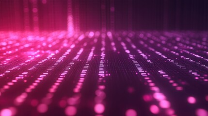Glowing binary code background with shimmering data effect showcasing deep digital textures and flowing information