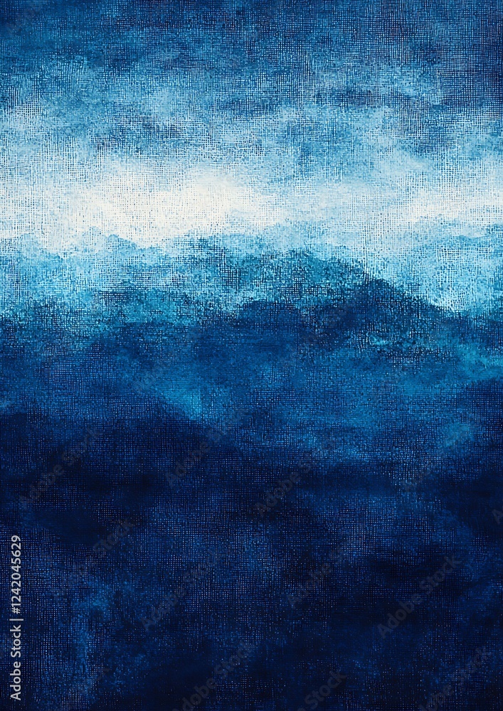 Poster a blue gradient background with a smooth grain texture, providing a serene and calming backdrop for 