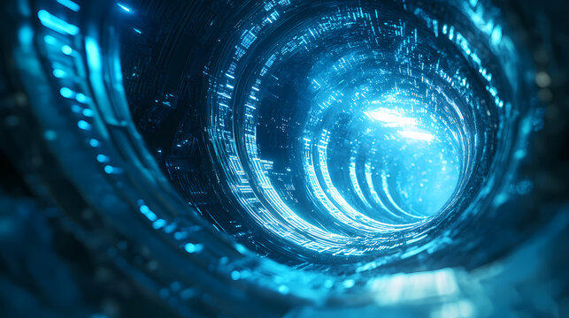 blue technology background space