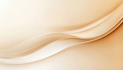 Abstract Beige and Cream Waves Background