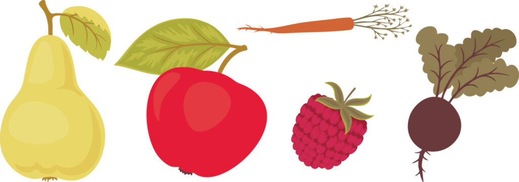fruit, food, apple, strawberry, Adobe Illustrator Artwork