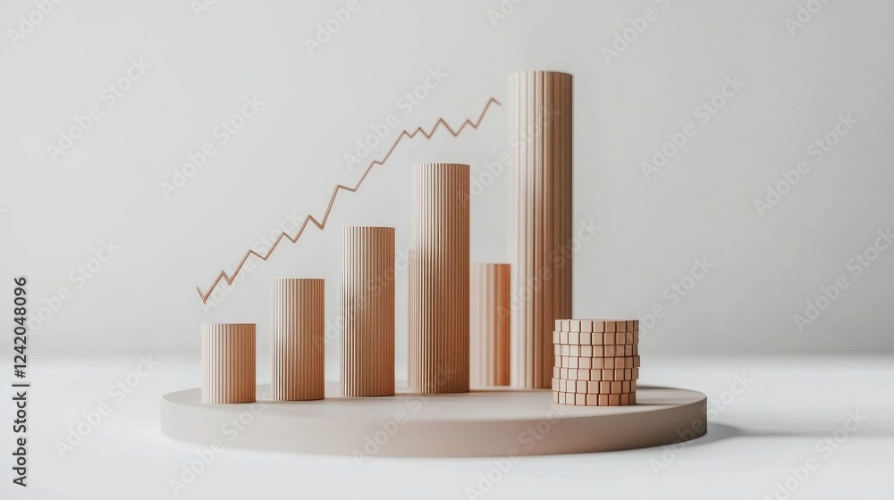 Poster multiple stacked bar graphs in muted tones on a clean white background, each section organized to sh