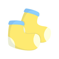 Socks Baby Shower Decoration Illustration