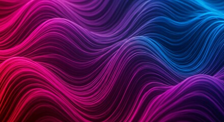 Abstract wave patterns in vibrant colors for tech-related designs