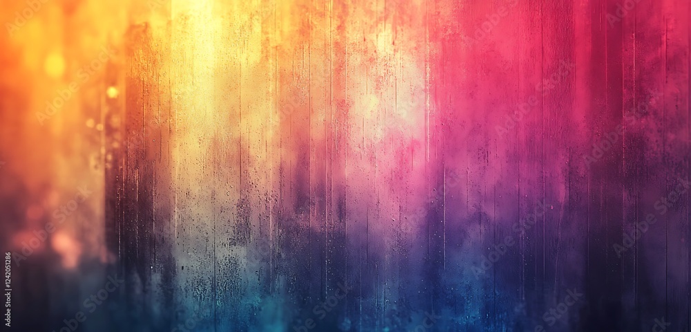 Aufkleber a blurred grainy gradient background texture that features colorful digital grain and a soft noise e