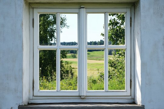 Casement window installation highlighting crank mechanism and sealing techniques in a classic architecture setting