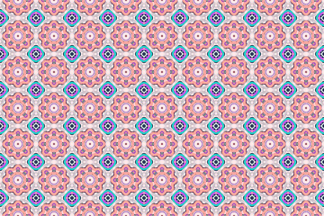 Seamless Perspective Cloth Geometric Tile Graphic Texture Shape Interior Luxury Digital Wallpaper Art Background Template Textile Decoration Fabric Visual Symmetric Endless Design Fashion Pattern.