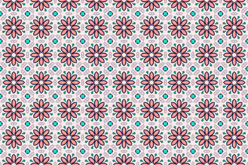 Seamless Perspective Cloth Geometric Tile Graphic Texture Shape Interior Luxury Digital Wallpaper Art Background Template Textile Decoration Fabric Visual Symmetric Endless Design Fashion Pattern.