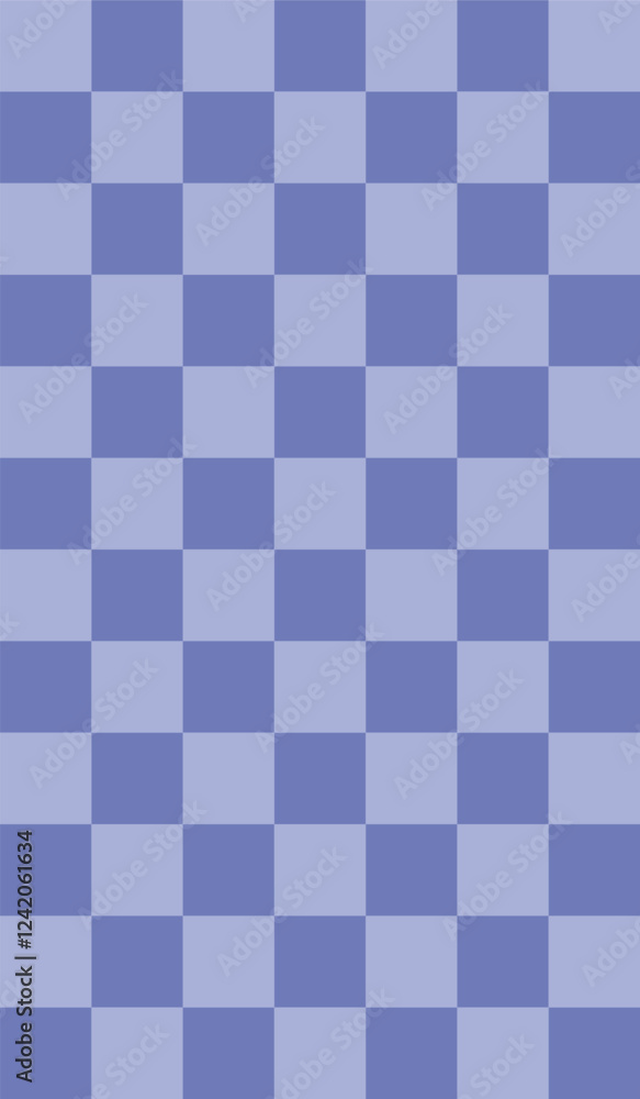 Poster vertical abstract purple checkered pattern background with alternating light and dark violet squares
