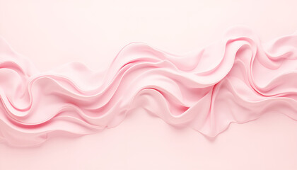 Obraz premium Pink satin fabric with elegant waves on soft background, Magnolia Blossoms, New Blooms
