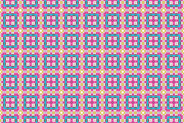 Fototapeta premium Seamless Perspective Cloth Geometric Tile Graphic Texture Shape Interior Luxury Digital Wallpaper Art Background Template Textile Decoration Fabric Visual Symmetric Endless Design Fashion Pattern.