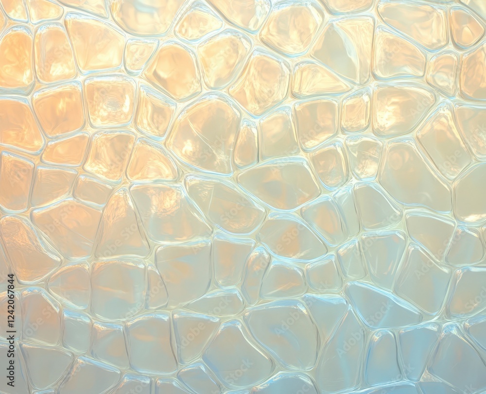 Poster textured glass pattern with soft pastel colors creating abstract design ideal for modern backgrounds