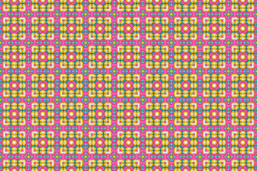 Fototapeta premium Seamless Perspective Cloth Geometric Tile Graphic Texture Shape Interior Luxury Digital Wallpaper Art Background Template Textile Decoration Fabric Visual Symmetric Endless Design Fashion Pattern.