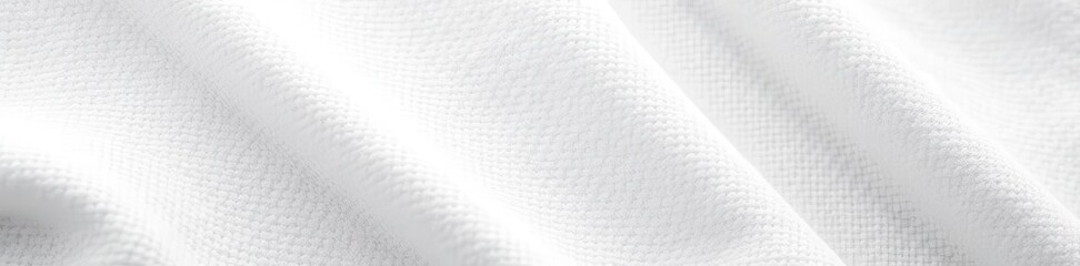 Close-up white cotton canvas texture Natural fabric background , textile, blank