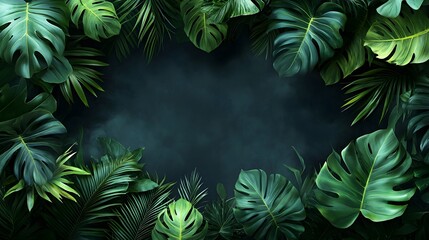 Fototapeta premium Aerial View of Lush Green Tropical Rainforest with Carbon Credit Overlay