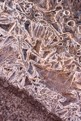 USA, Utah. Ice bubble formations Arches National Park.