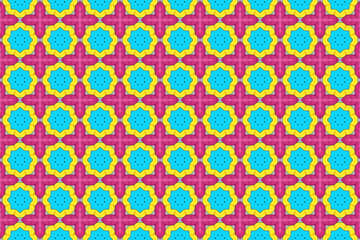 Seamless Template Symmetric Interior Cloth Fashion Geometric Wallpaper Luxury Shape Perspective Fabric Art Texture Design Textile Tile Visual Endless Background Digital Graphic Decoration Pattern.