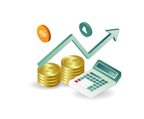Worm chart analysis of business financial data