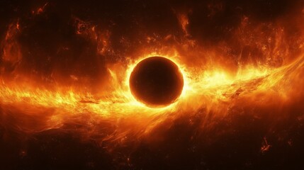 Obraz premium Solar eclipse phenomenon earth astronomy visuals cosmic environment celestial viewpoint nature's spectacle