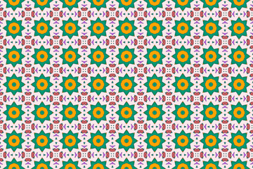 Seamless Template Symmetric Interior Cloth Fashion Geometric Wallpaper Luxury Shape Perspective Fabric Art Texture Design Textile Tile Visual Endless Background Digital Graphic Decoration Pattern.